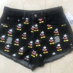 Mickey Mouse Denim Cutoffs